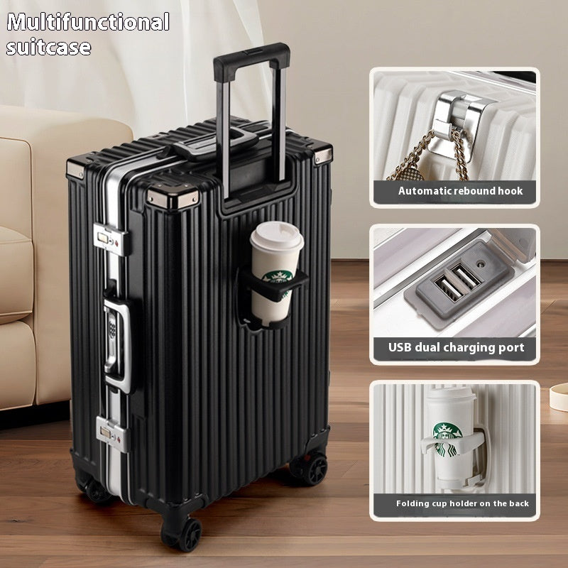 Aluminum Frame Large Capacity Luggage Trolley