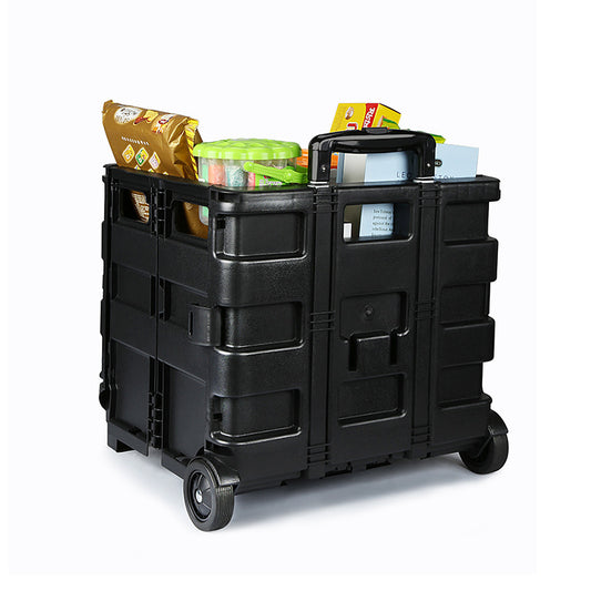 Trunk Organizer with Wheels and Adjustable Handle
