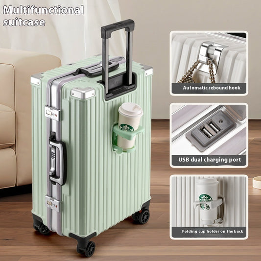 Smart Causal Aluminum Frame Large Capacity Suicase