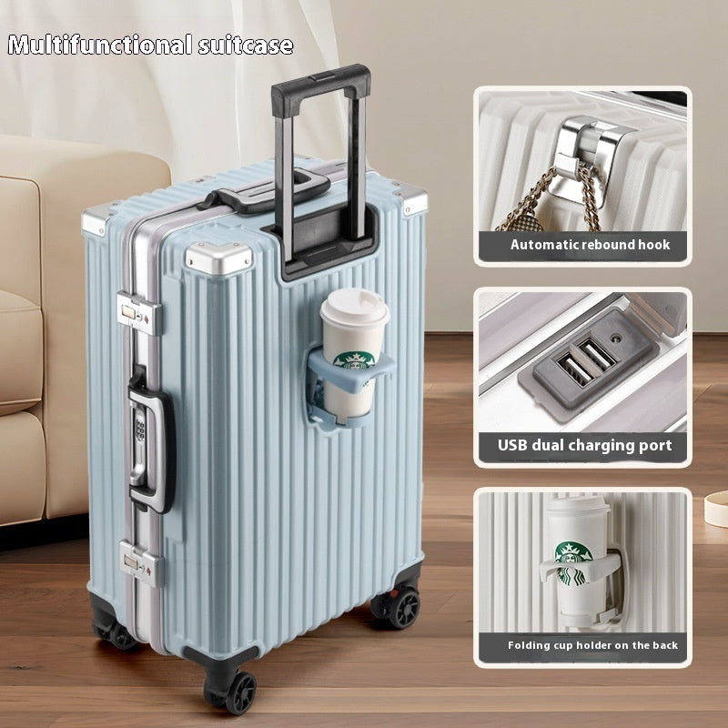 Smart Causal Aluminum Frame Large Capacity Suicase