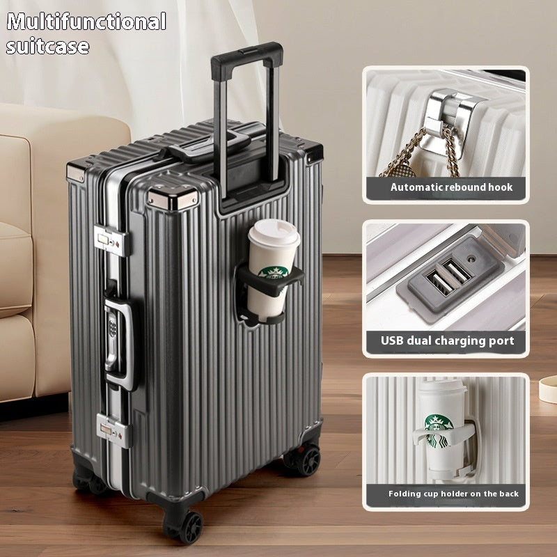 Aluminum Frame Large Capacity Luggage Trolley