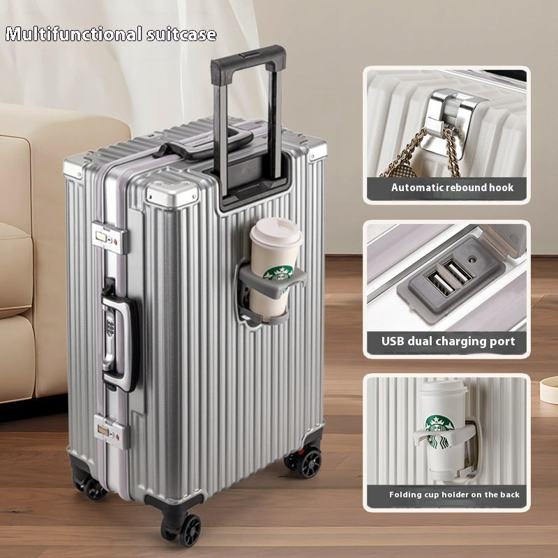 Aluminum Frame Large Capacity Luggage Trolley