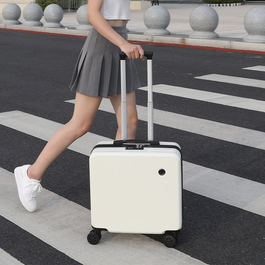 18-inch Printed Pattern Luggage Trolley Case