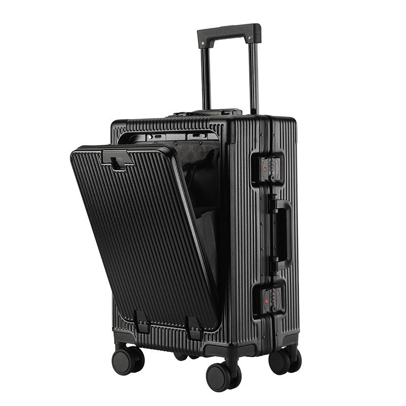 Trendy Aluminum Frame Large Capacity Front Opening Luggage (Carry-On/Check-In)