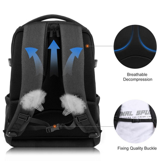 Solo Traveler | Large Capacity Shoulder Camera Bag | Black