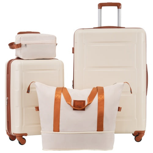 2-piece Lightweight Luggage Set With Bags