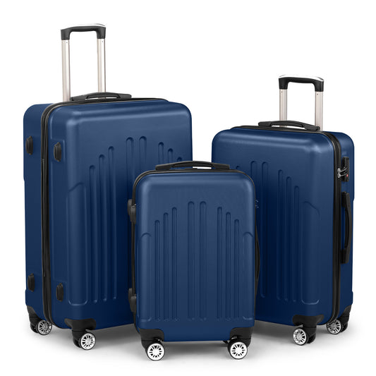 3 In 1 | ABS+PC Suitcase 20in-24in-28in | Navy