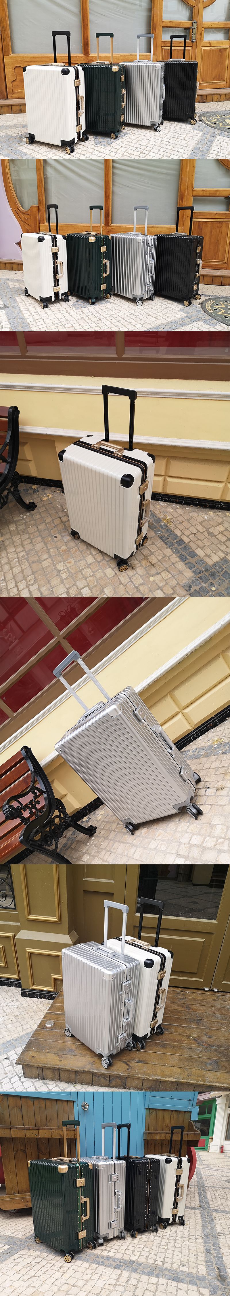 Premium Aluminum Alloy Hardshell Rolling Check-In Suitcase
