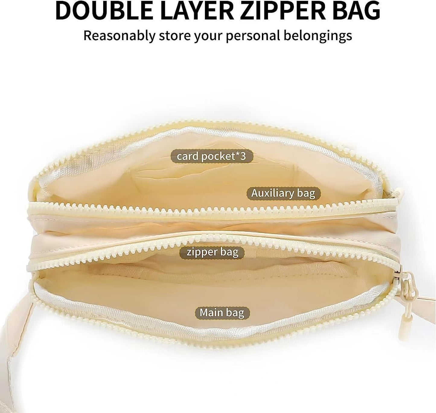 Trendy Outdoor Sports Waist/Chest Slanted Bag