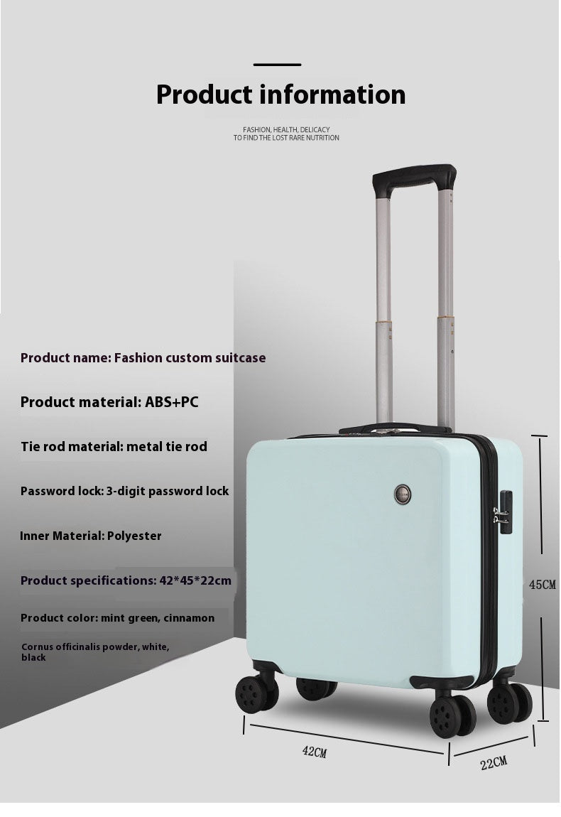 18-inch Printed Pattern Luggage Trolley Case