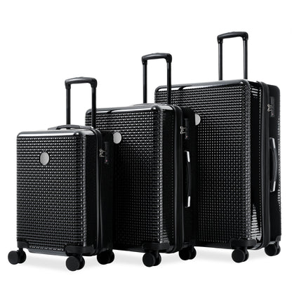3 In 1 | Hard Shell Travel Suitcases With Wheels, Light Expandable With TSA Lock, Carry-On, Checked Luggage| 20+24+28inch