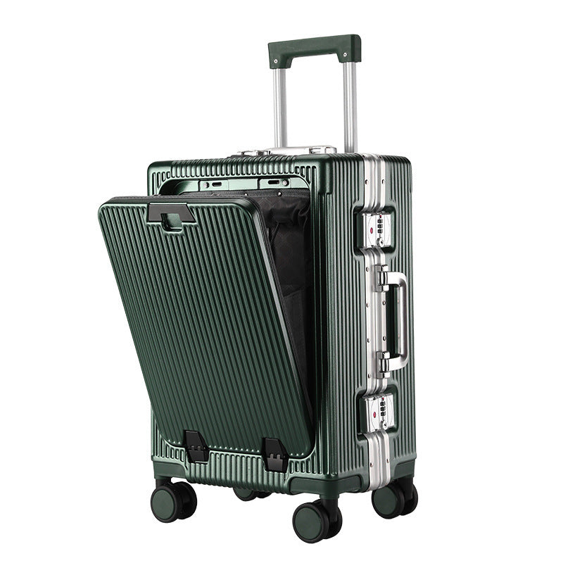 Trendy Aluminum Frame Large Capacity Front Opening Luggage (Carry-On/Check-In)