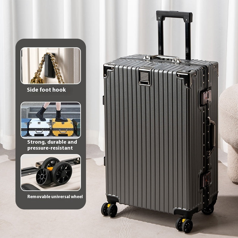 Large Capacity Aluminium Frame Luggage Suitcase