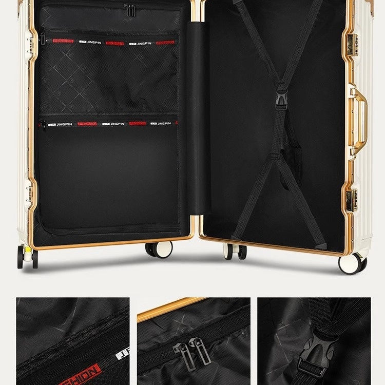 Large Capacity Aluminium Frame Luggage Suitcase