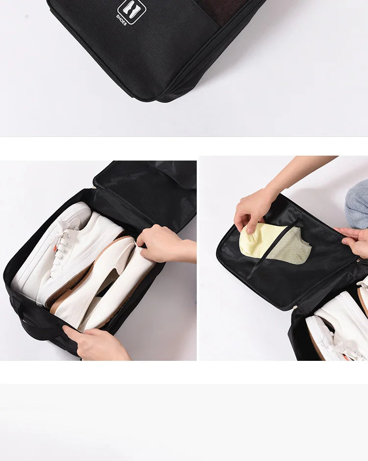 Travel Shoe Bag Portable Storage Box Dust-proof