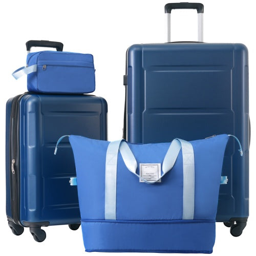 2-piece Lightweight Luggage Set With Bags