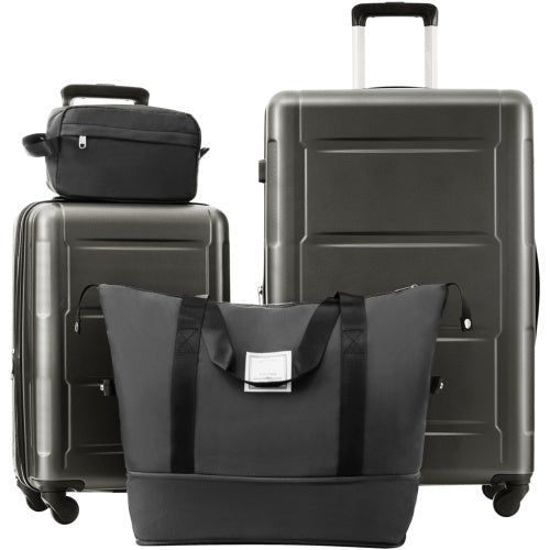 2-piece Lightweight Luggage Set With Bags