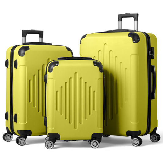 3 In 1 | ABS+PC Suitcase 20in-24in-28in | Bumblebee Yellow