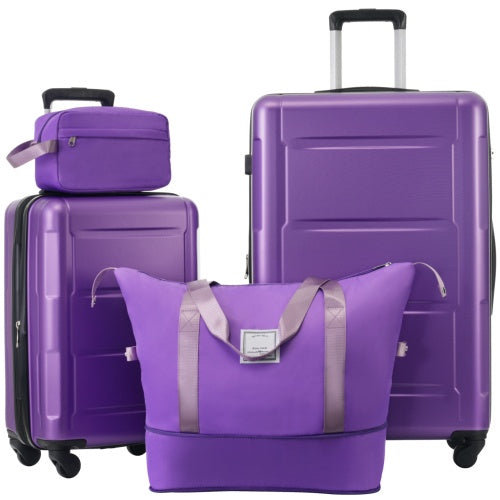 2-piece Lightweight Luggage Set With Bags