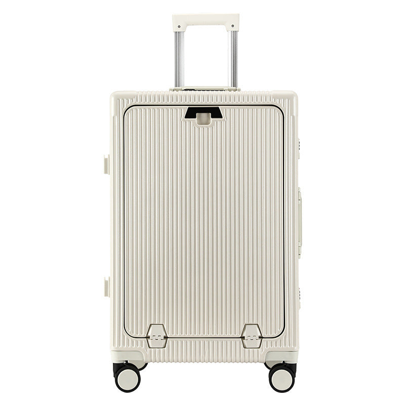 Trendy Aluminum Frame Large Capacity Front Opening Luggage (Carry-On/Check-In)