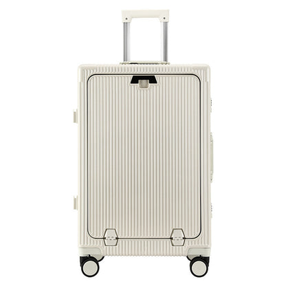 Trendy Aluminum Frame Large Capacity Front Opening Luggage (Carry-On/Check-In)