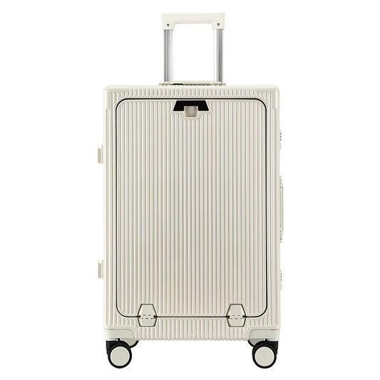 Trendy Aluminum Frame Large Capacity Front Opening Luggage (Carry-On/Check-In)