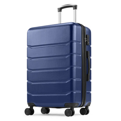 Spacious 20/24/28-Inch Hardside Suitcase with Smooth Spinner Wheels