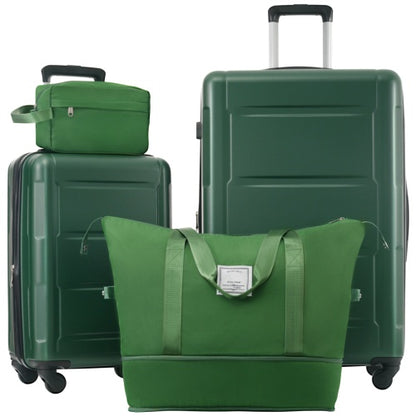 2-piece Lightweight Luggage Set With Bags
