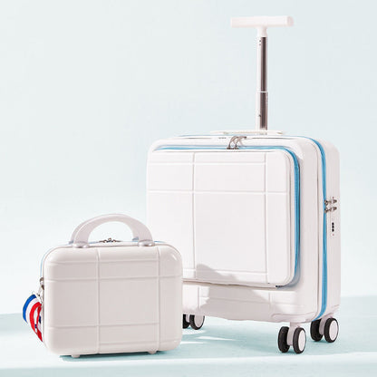 Causal Lightweight Trolley Suitcase - 14 inch