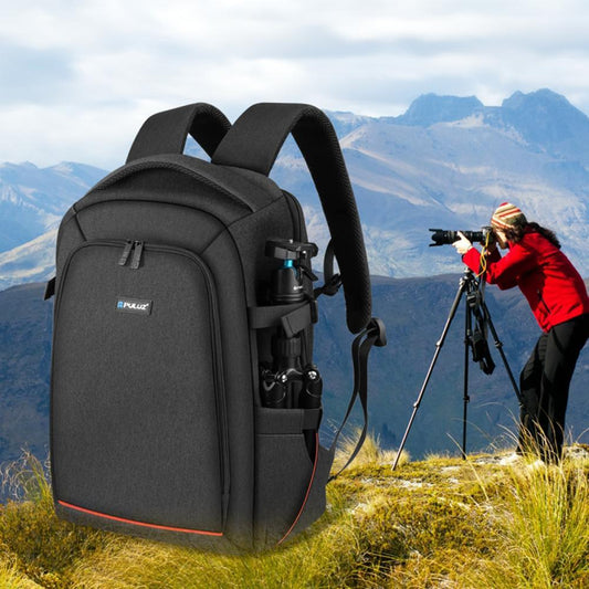 Solo Traveler | Large Capacity Shoulder Camera Bag | Black
