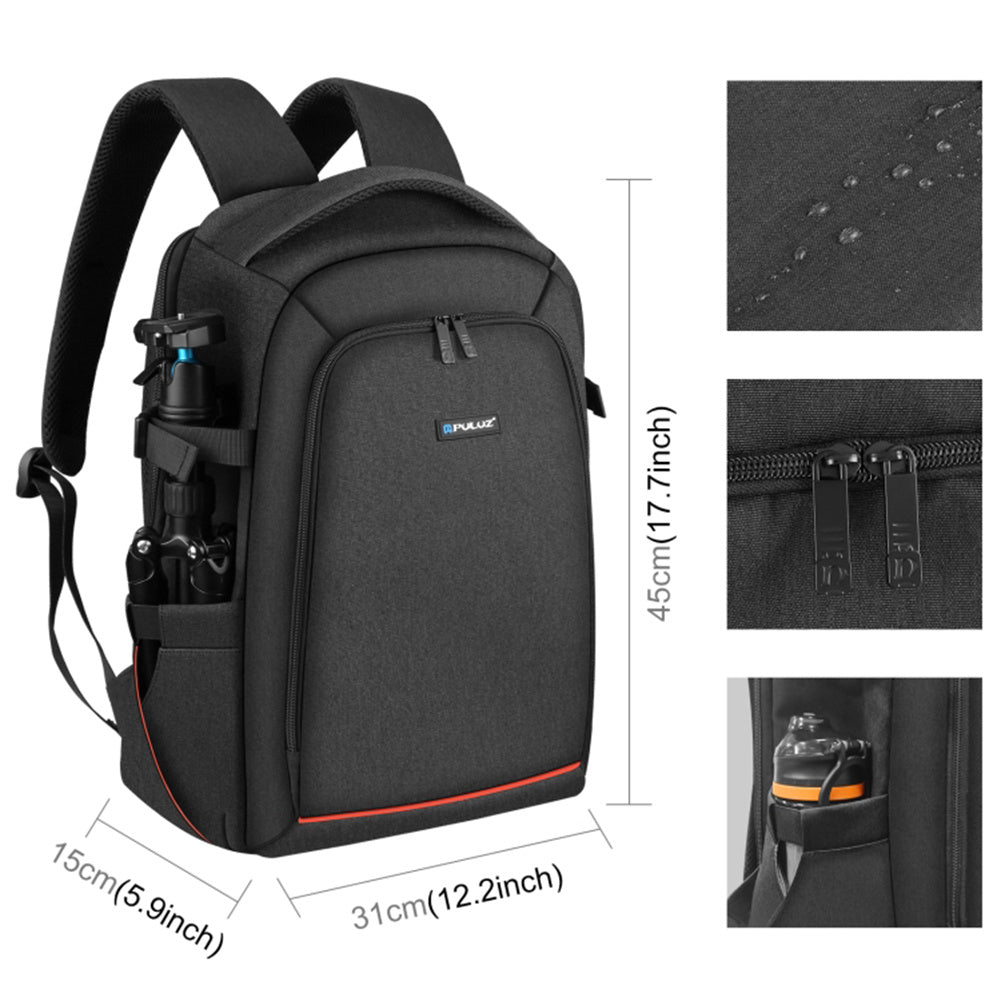 Solo Traveler | Large Capacity Shoulder Camera Bag | Black