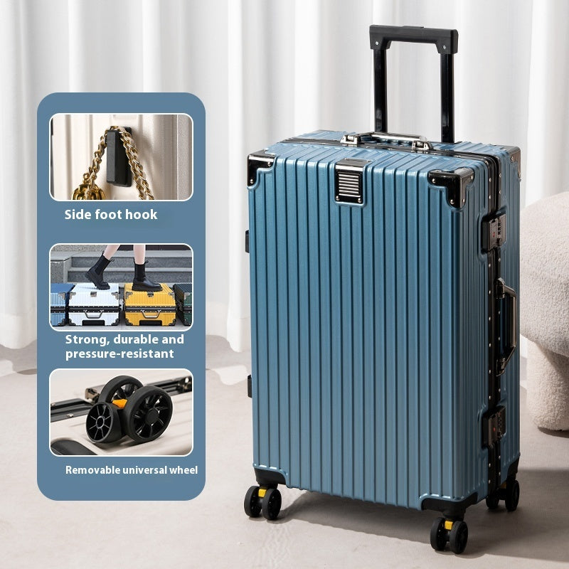 Large Capacity Aluminium Frame Luggage Suitcase