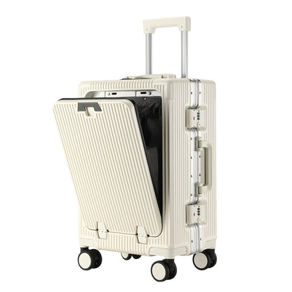 Trendy Aluminum Frame Large Capacity Front Opening Luggage (Carry-On/Check-In)
