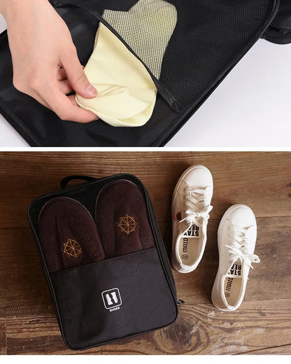 Travel Shoe Bag Portable Storage Box Dust-proof