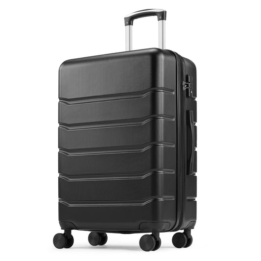 Spacious 20/24/28-Inch Hardside Suitcase with Smooth Spinner Wheels