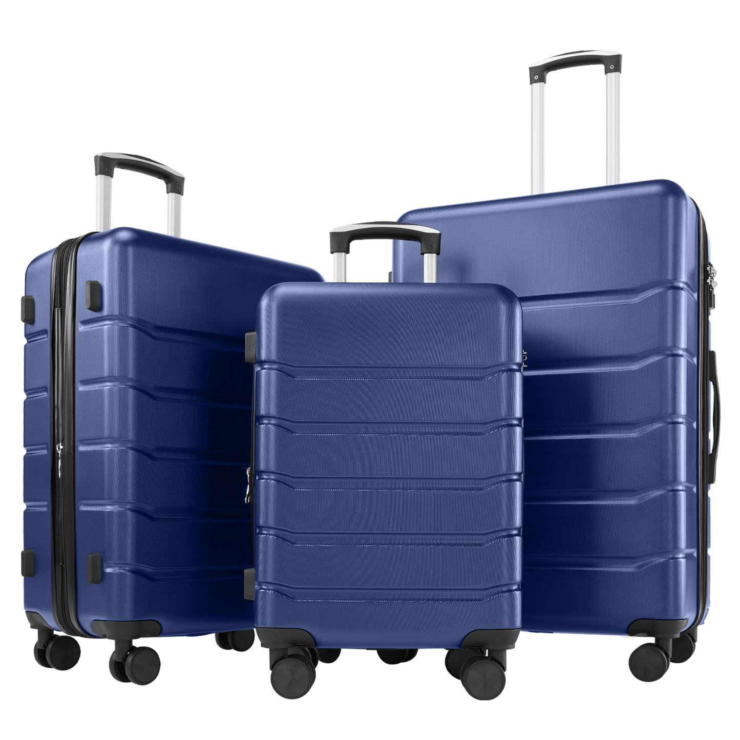 Spacious 20/24/28-Inch Hardside Suitcase with Smooth Spinner Wheels