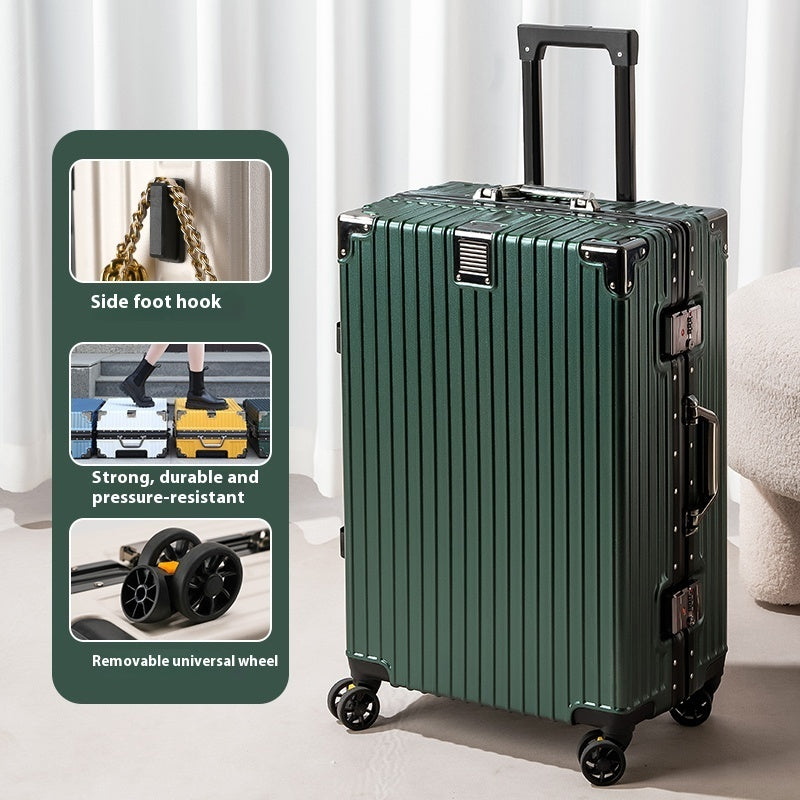 Large Capacity Aluminium Frame Luggage Suitcase