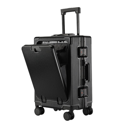 Trendy Aluminum Frame Large Capacity Front Opening Luggage (Carry-On/Check-In)