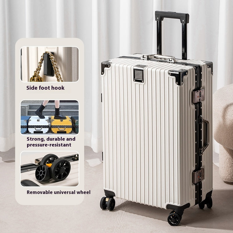 Large Capacity Aluminium Frame Luggage Suitcase