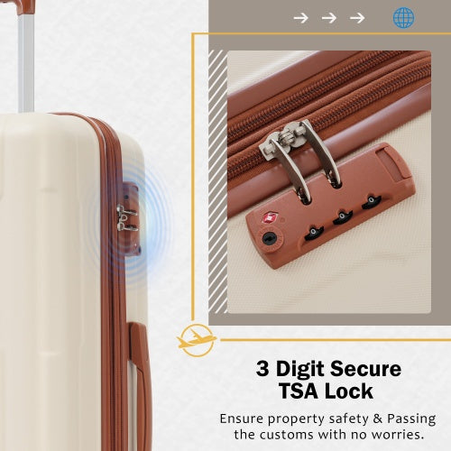 2-piece Lightweight Luggage Set With Bags
