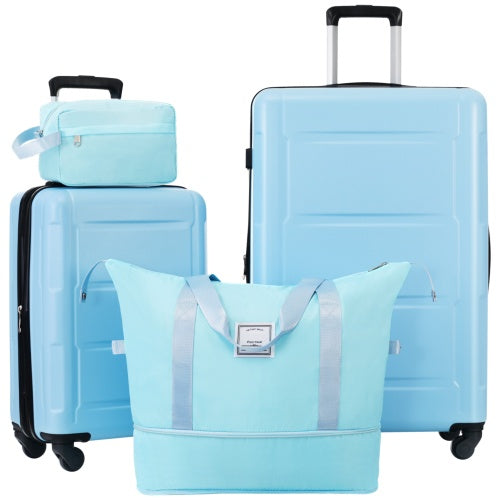 2-piece Lightweight Luggage Set With Bags