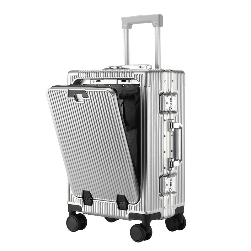 Trendy Aluminum Frame Large Capacity Front Opening Luggage (Carry-On/Check-In)