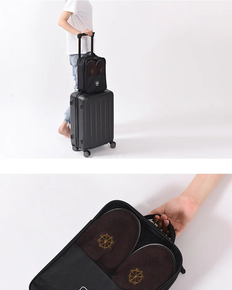 Travel Shoe Bag Portable Storage Box Dust-proof