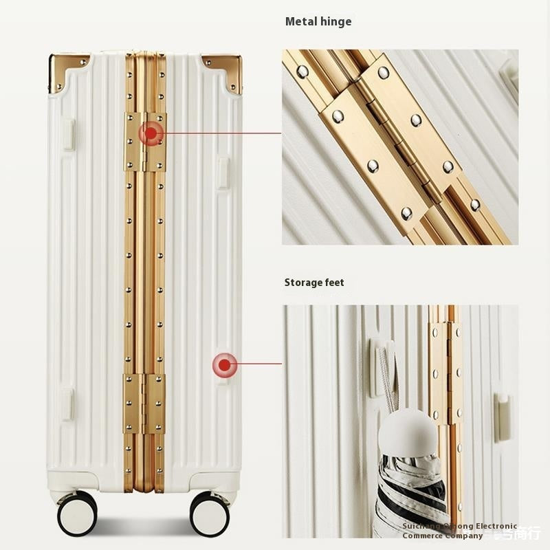 Large Capacity Aluminium Frame Luggage Suitcase